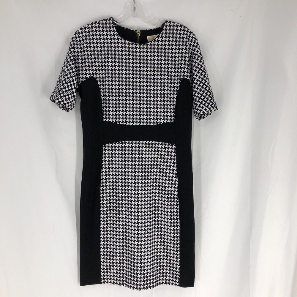 Michael Michael Kors Houndstooth Sheath Dress - size 10